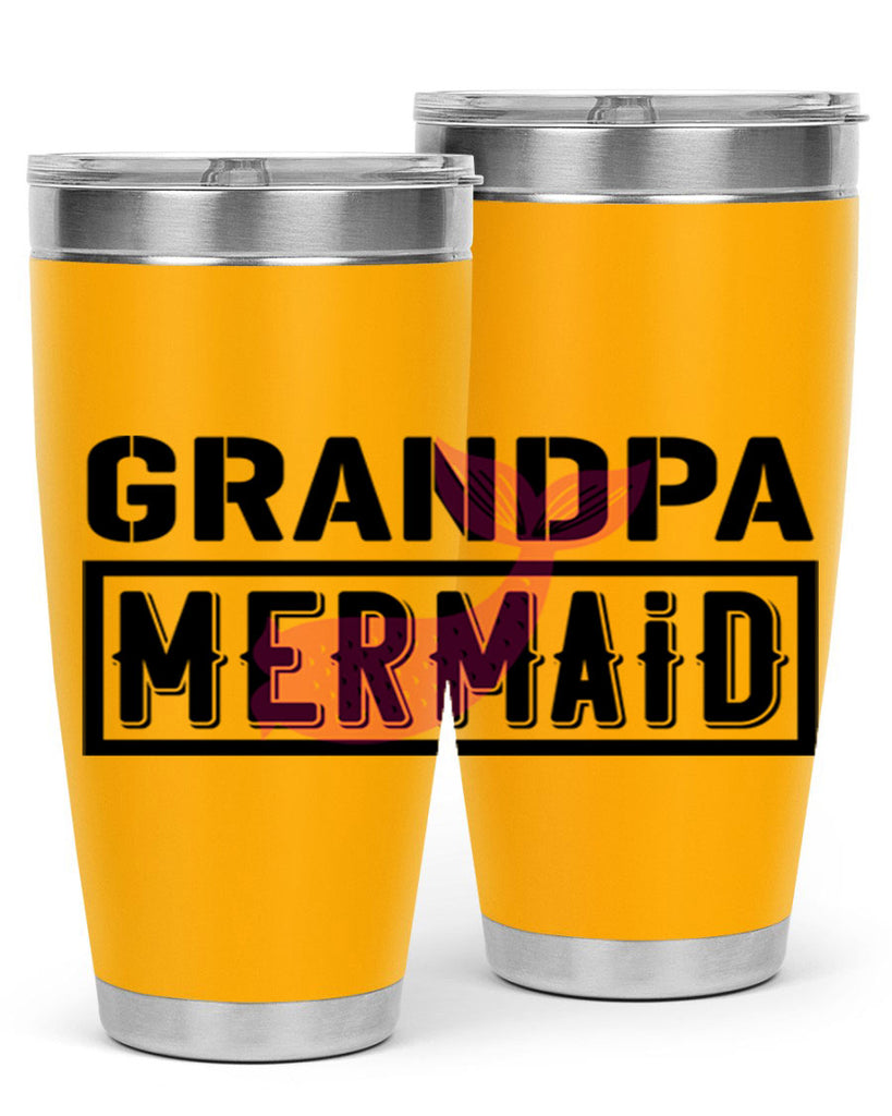 Grandpa mermaid 204#- mermaid- Tumbler