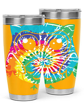 Graphic Owl Tiedye A TurtleRabbit 8#- owl- Tumblers