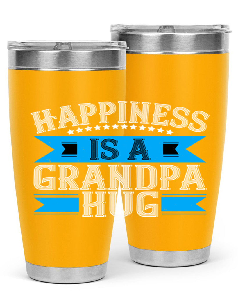 Happiness is a grandpa hug 94#- grandpa - papa- Tumbler