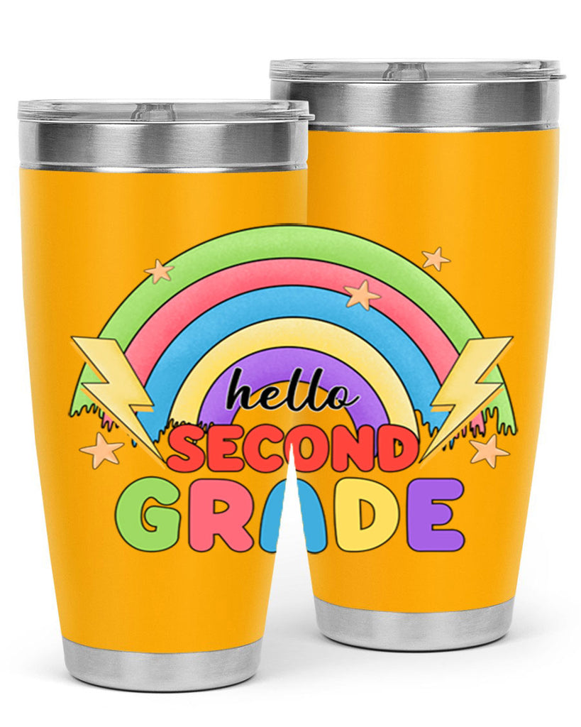 Hello 2nd Grade Rainbow 12#- second grade- Tumbler