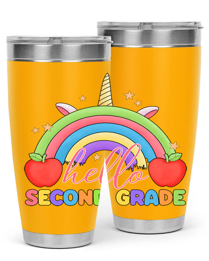 Hello 2nd Grade Unicorn Rainbow 13#- second grade- Tumbler