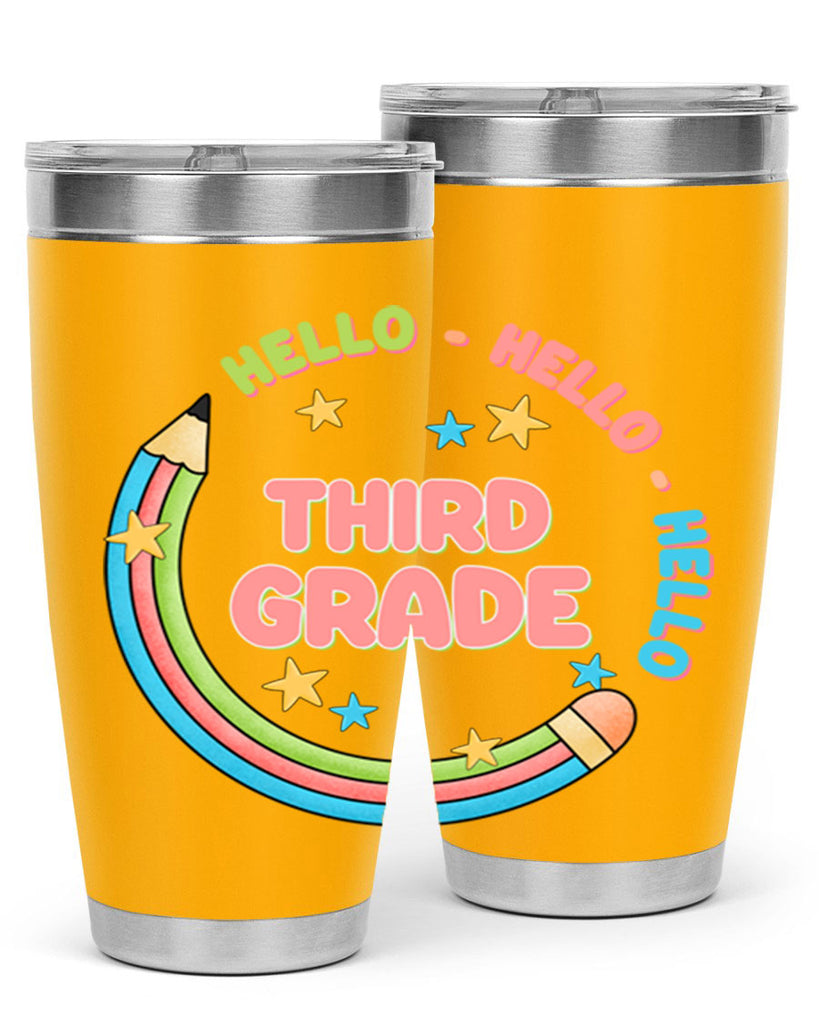 Hello 3rd Grade Pencil 10#- 3rd grade- Tumbler