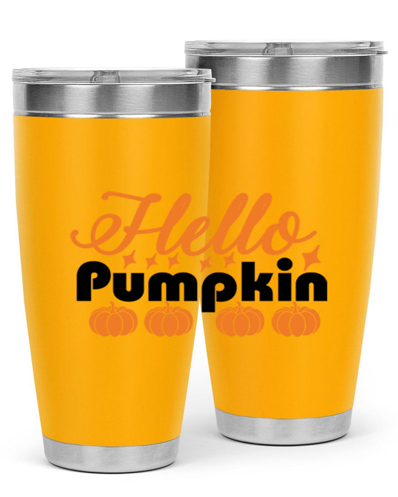 Hello Pumpkin 292#- fall- Tumbler