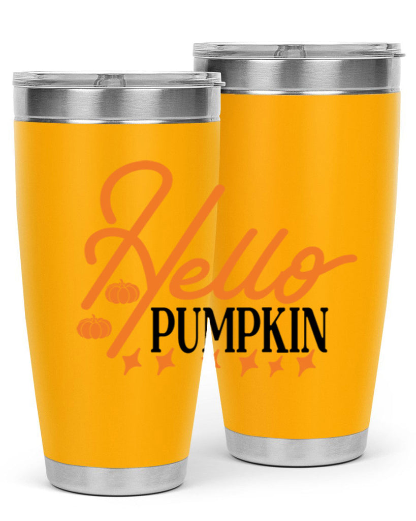 Hello Pumpkin 293#- fall- Tumbler