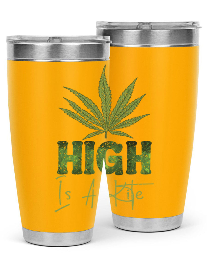 High Is A Kite Sublimation 115#- marijuana- Tumbler