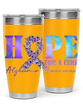 Hope For A Cure AlzheimerS Awareness 163#- alzheimers- Tumbler