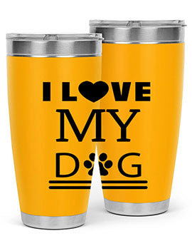 I Love My Dog Style 41#- dog- Tumbler