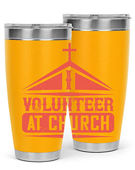 I Volunteer At Church Style 47#- volunteer- Tumbler