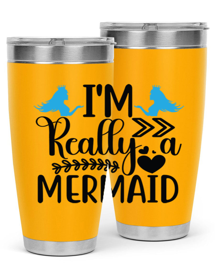 Im Really a Mermaid 262#- mermaid- Tumbler