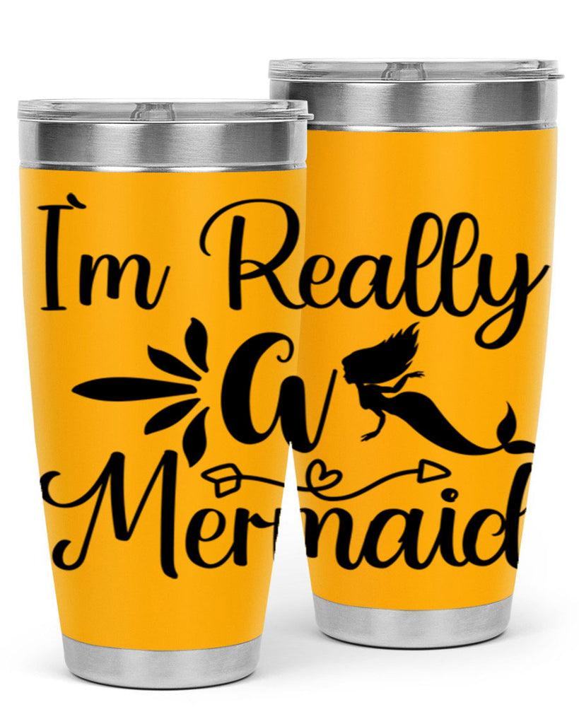 Im really a mermaid 261#- mermaid- Tumbler