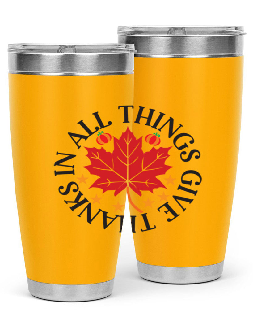 Inallthingsgivethanks 353#- fall- Tumbler