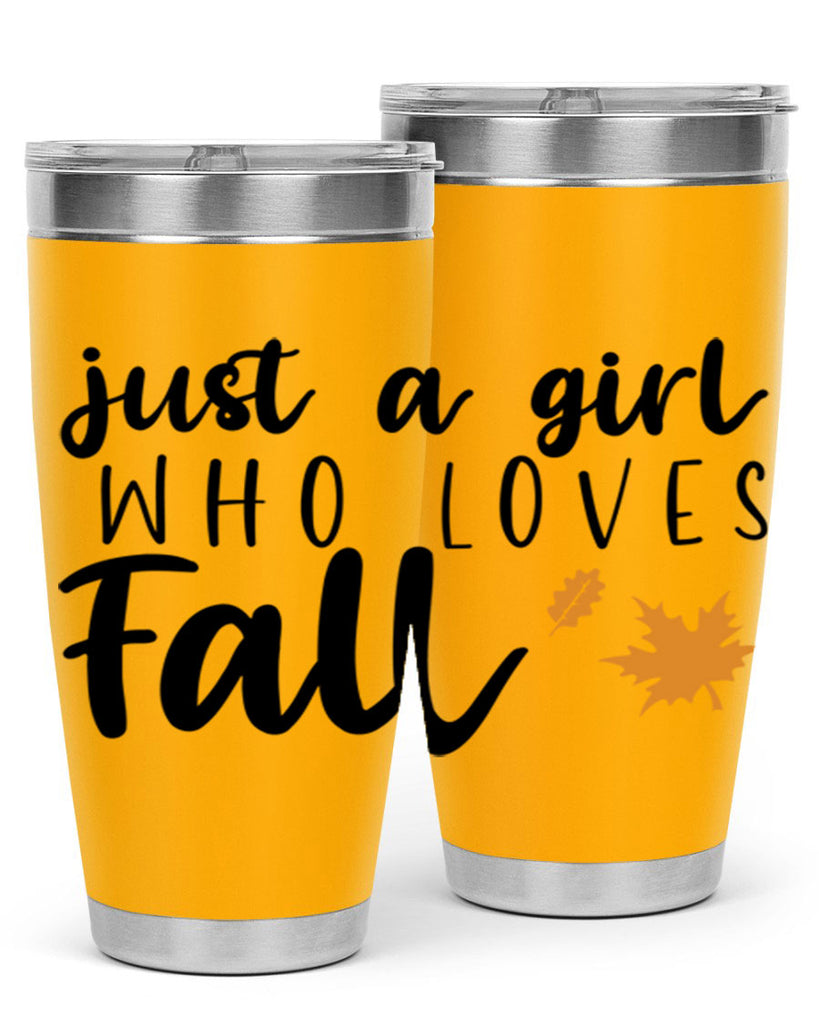 Just A Girl Who Loves Fall 380#- fall- Tumbler