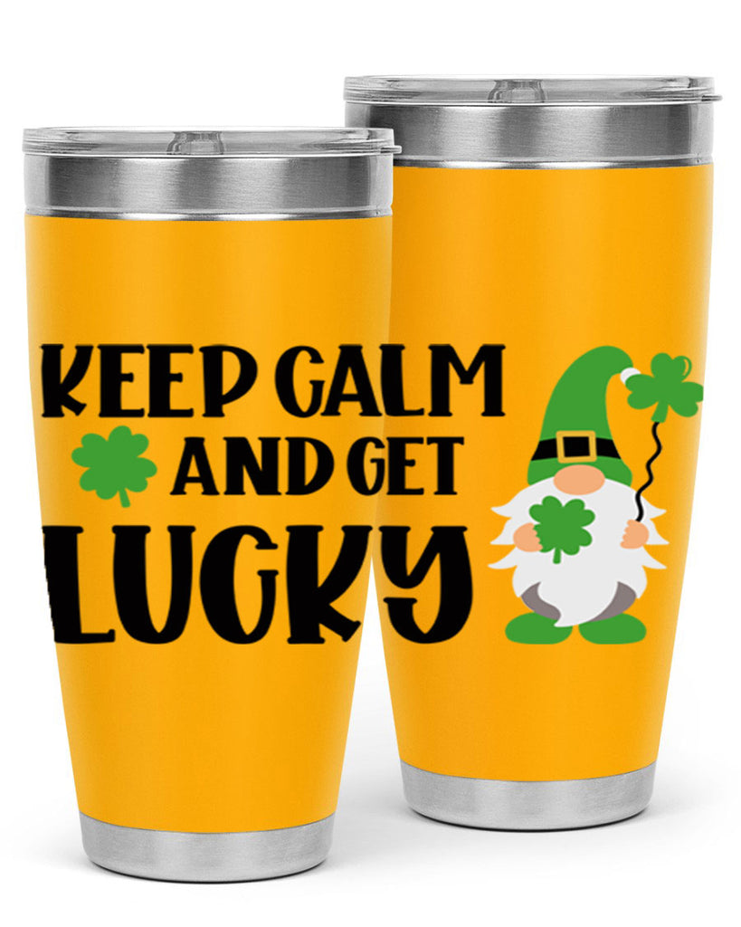 Keep Calm And Get Lucky Style 75#- St Patricks Day- Tumbler