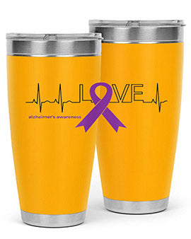 LOVE Gifts for Survivors National Alzheimers Awareness 192#- alzheimers- Tumbler