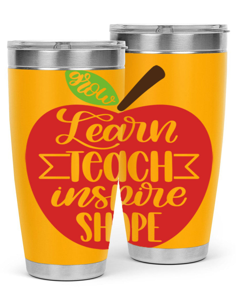 Learn Teach Inspire Shape Style 68#- teacher- tumbler