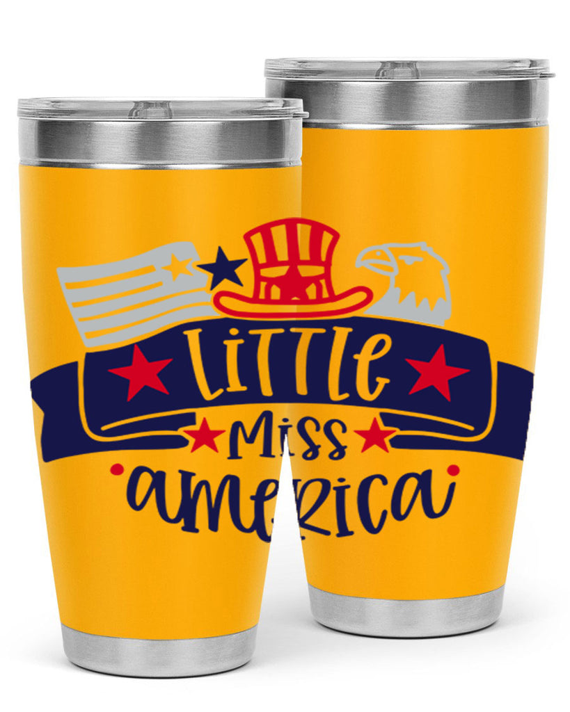Little Miss America Style 162#- Fourt Of July- Tumbler