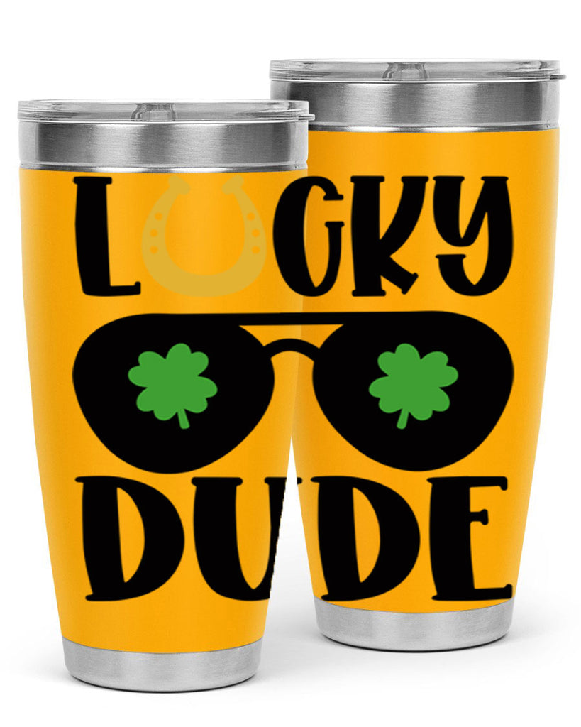 Lucky Dude Style 57#- St Patricks Day- Tumbler