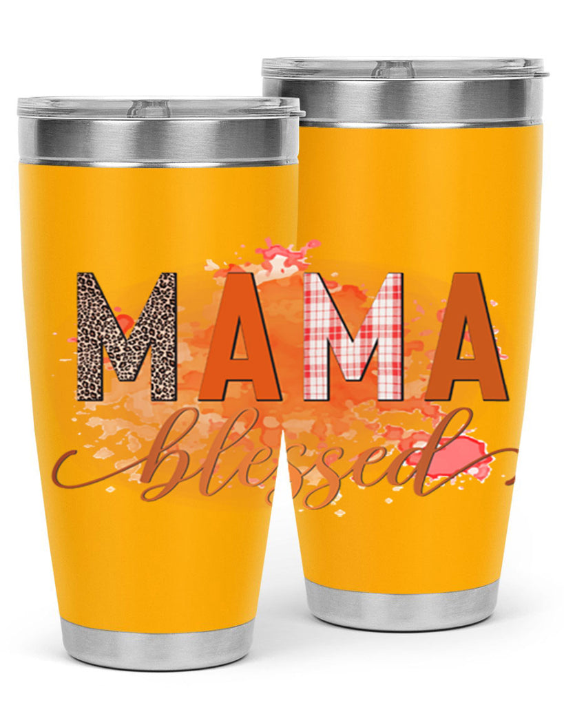 Mama Blessed 418#- fall- Tumbler