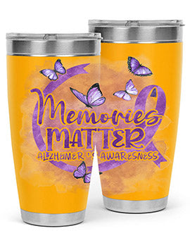 Memories Maer AlzheimerS Awareness 196#- alzheimers- Tumbler