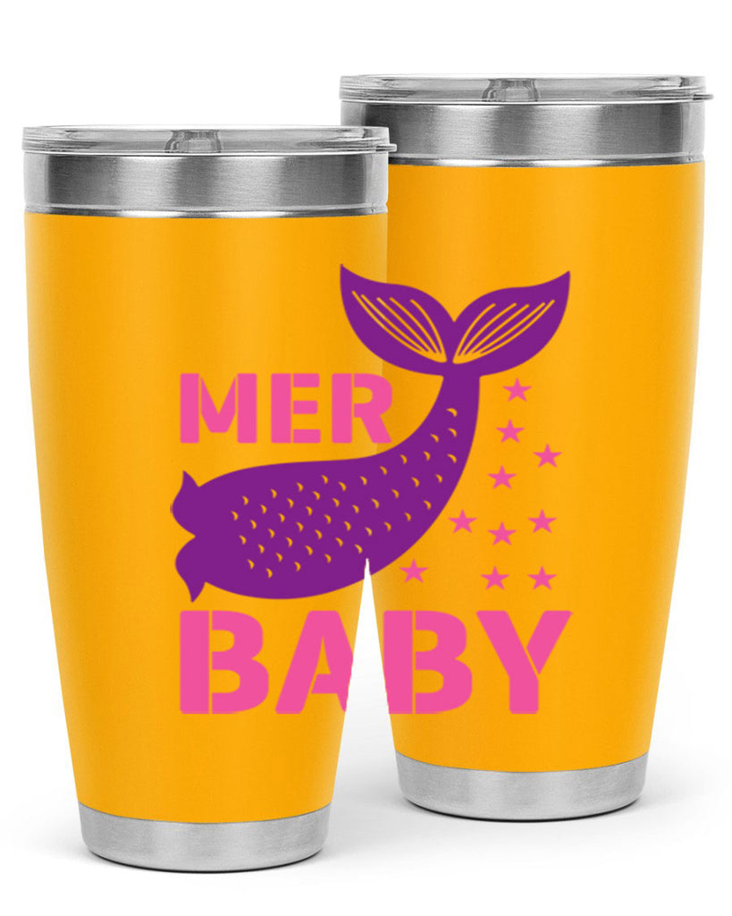 Mer Baby 321#- mermaid- Tumbler