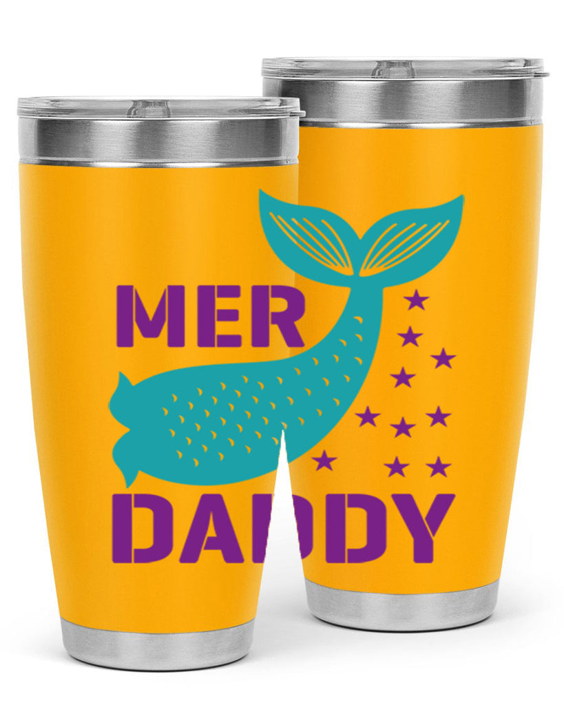 Mer Daddy 326#- mermaid- Tumbler