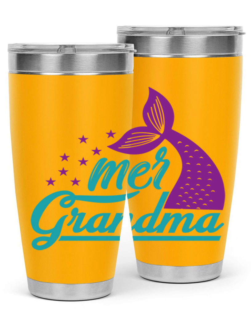 Mer Grandma 328#- mermaid- Tumbler