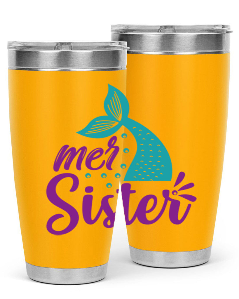 Mer Sister 346#- mermaid- Tumbler