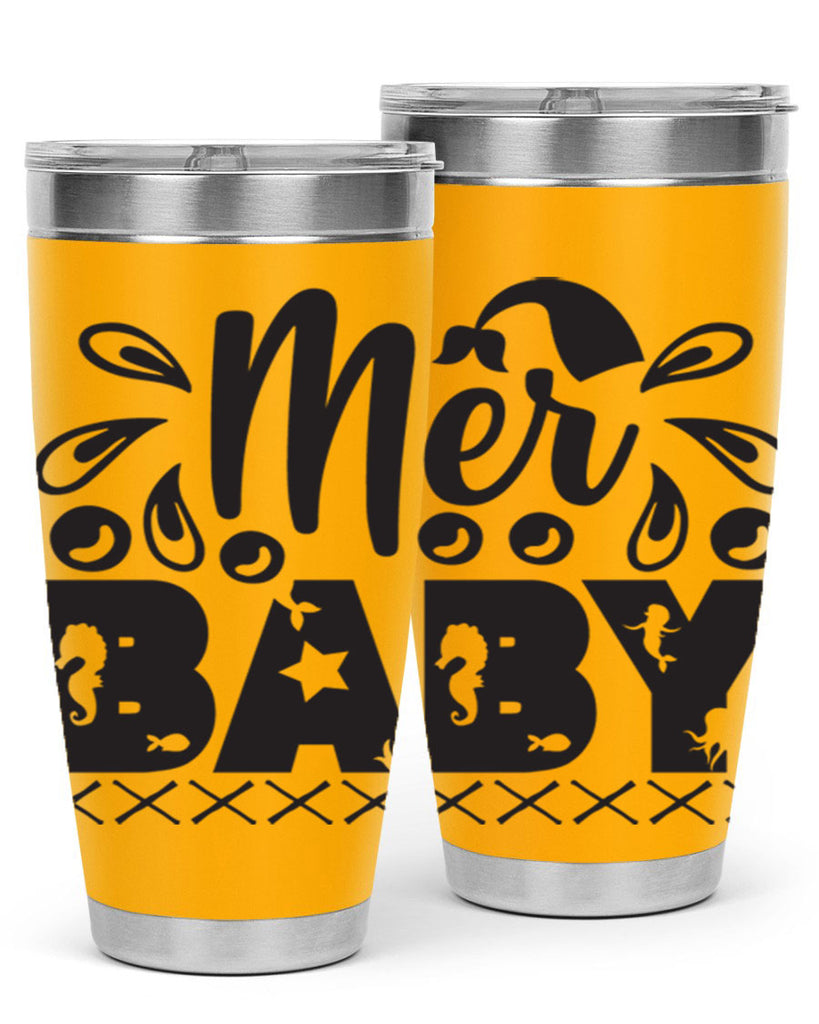 Mer baby 348#- mermaid- Tumbler