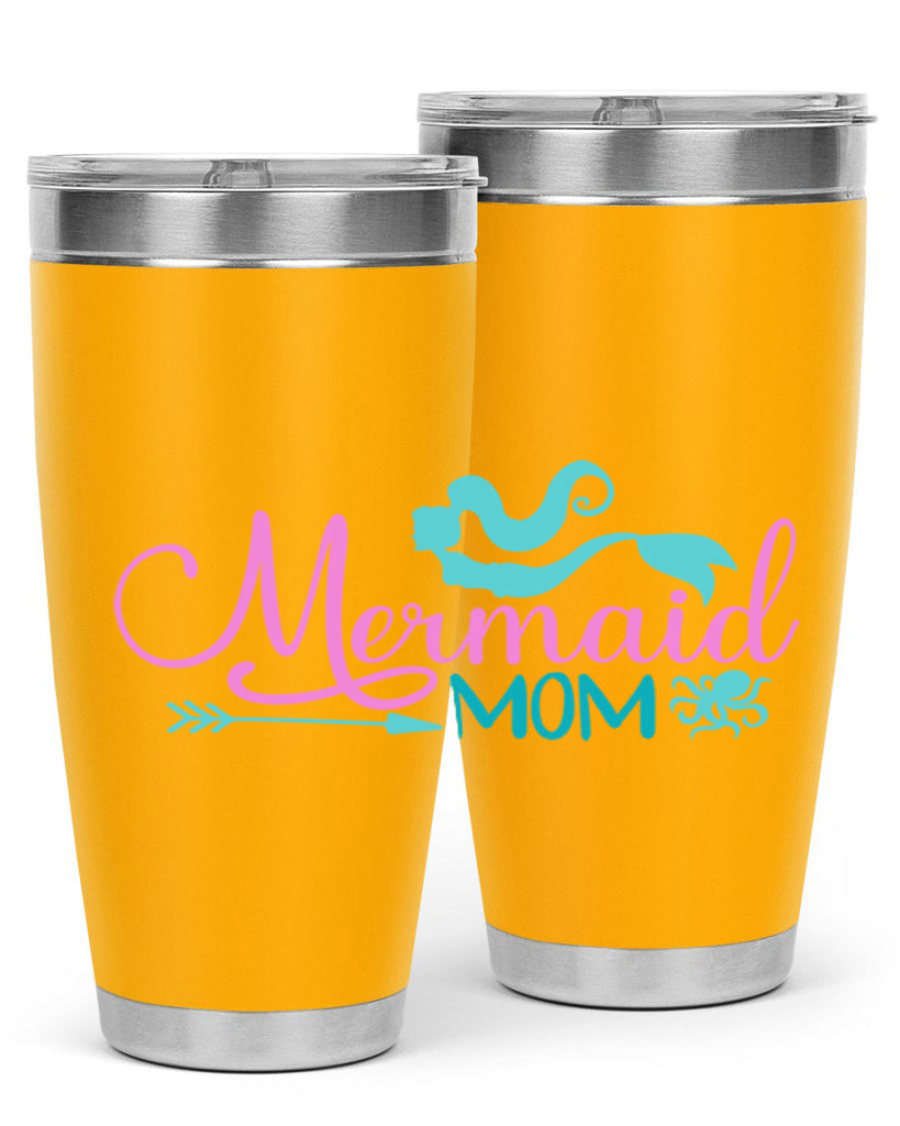 Mermaid Mom 374#- mermaid- Tumbler