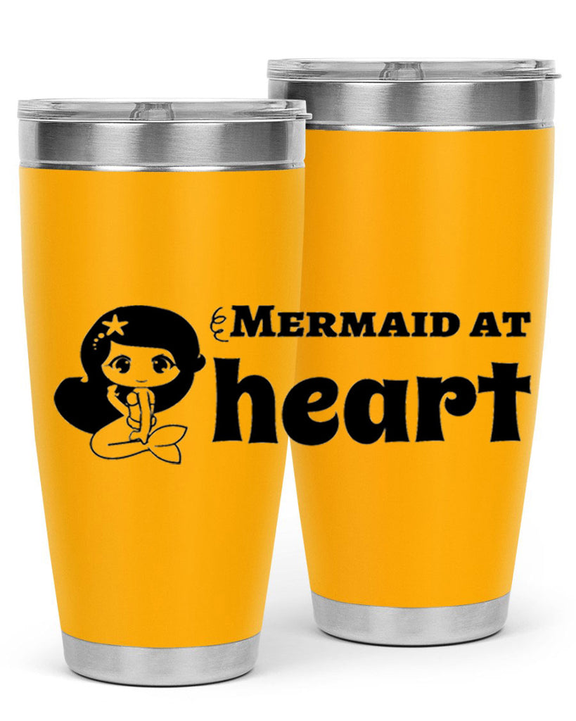 Mermaid at heart 393#- mermaid- Tumbler