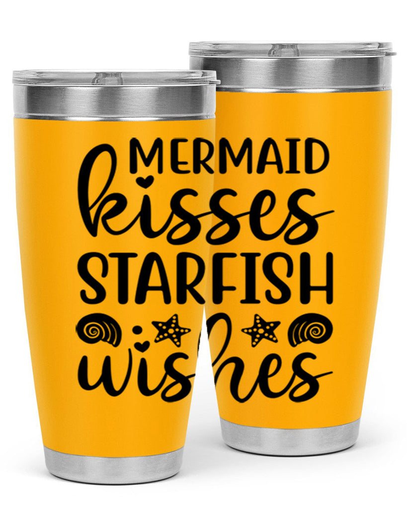 Mermaid kisses starfish wishes 426#- mermaid- Tumbler