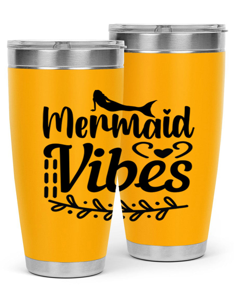 Mermaid vibes 454#- mermaid- Tumbler