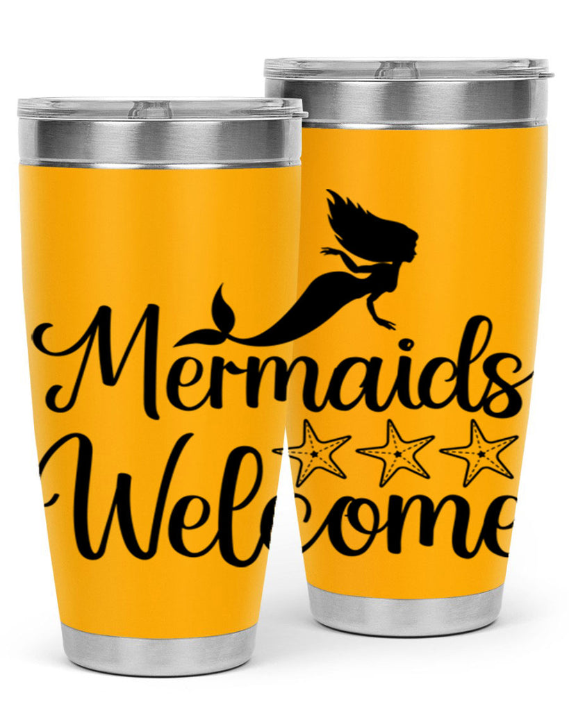 Mermaids welcome 498#- mermaid- Tumbler
