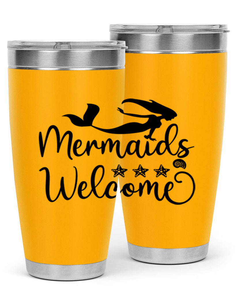 Mermaids welcome design 501#- mermaid- Tumbler