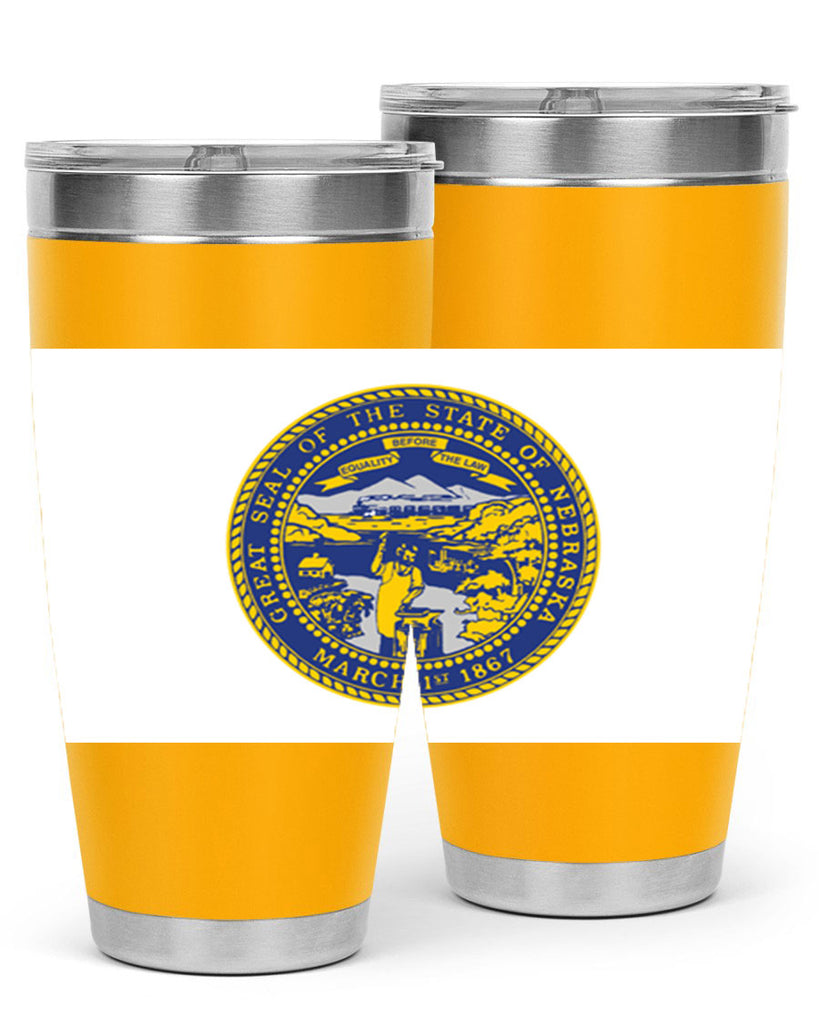 Nebraska 25#- Us Flags- Tumbler