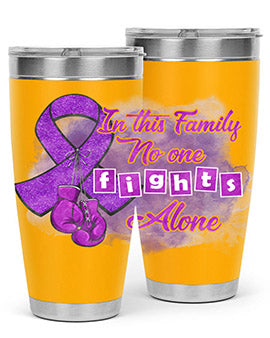 No One Figh Alone AlzheimerS Awareness 200#- alzheimers- Tumbler