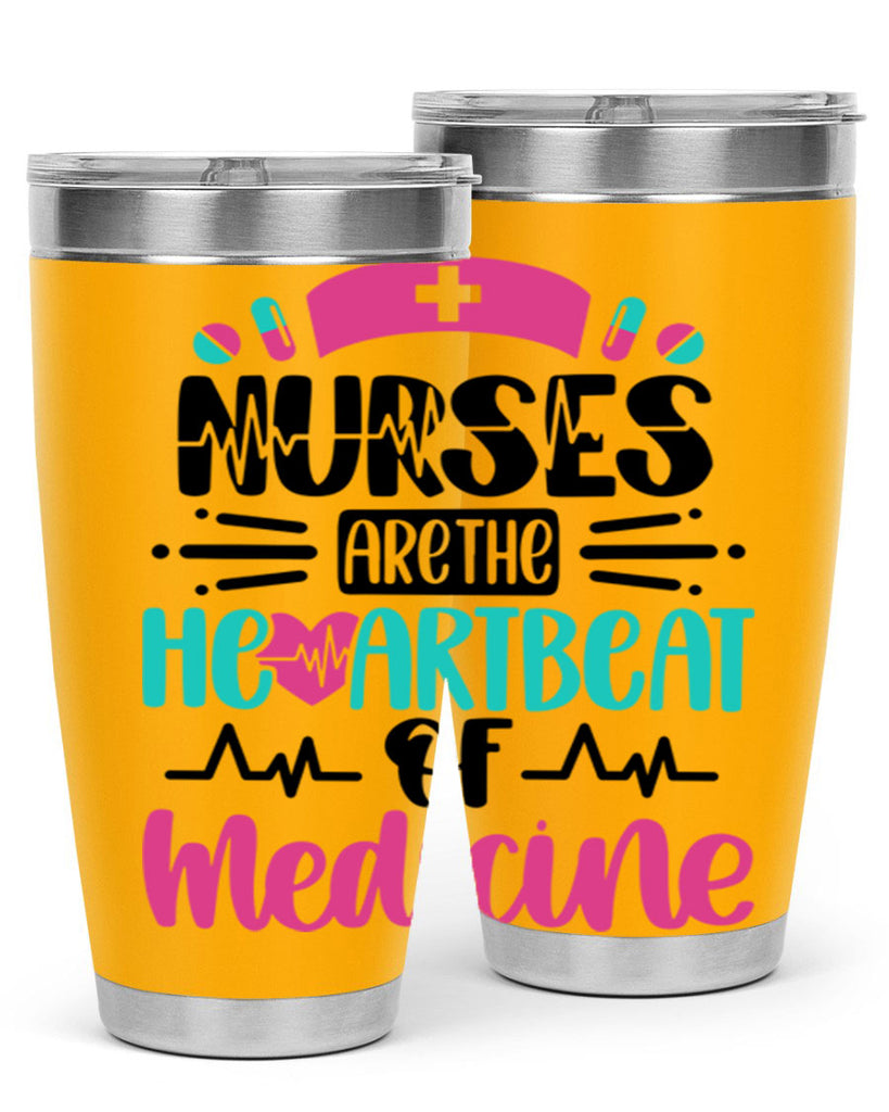 Nurses Are The Heartbeat Style Style 90#- nurse- tumbler