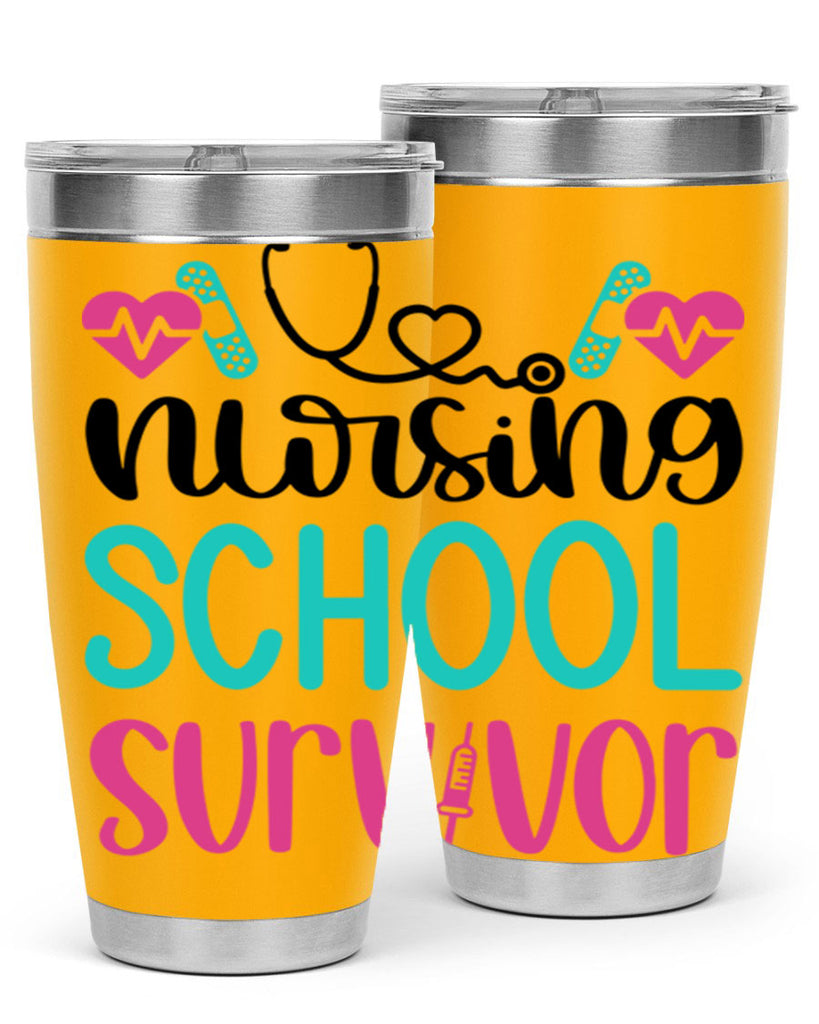 Nursing School Survivor Style Style 63#- nurse- tumbler