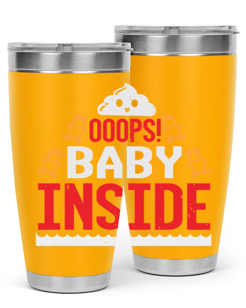 Ooops baby inside Style 24#- baby shower- tumbler