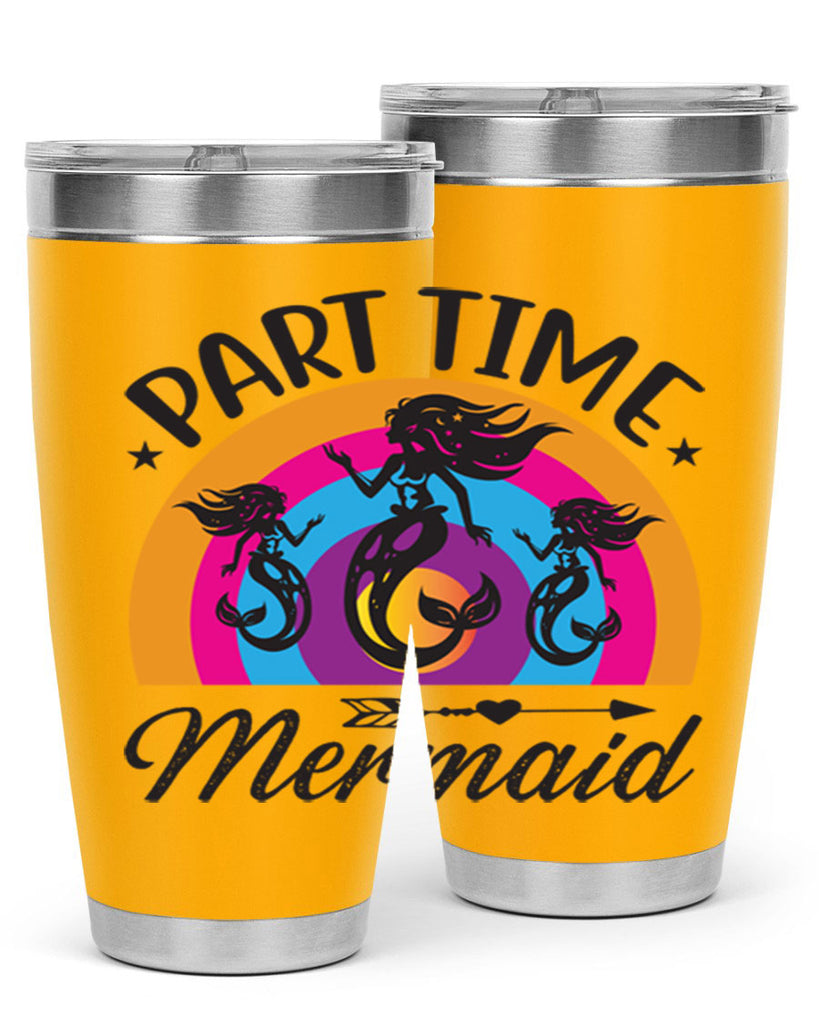 Part time mermaid 534#- mermaid- Tumbler