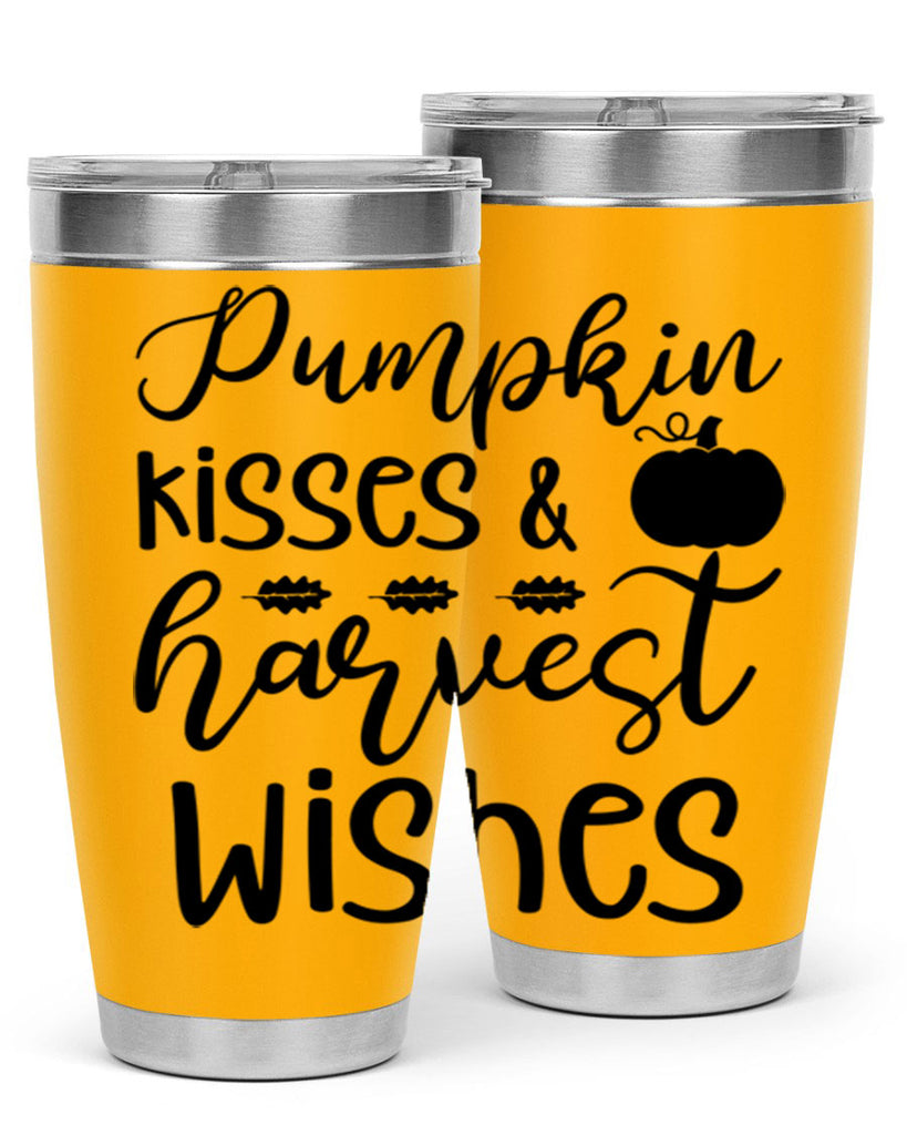 Pumpkin Kisses Harvest Wishes 525#- fall- Tumbler
