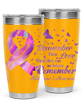 Remember heir Love Alzheimer Awareness 213#- alzheimers- Tumbler