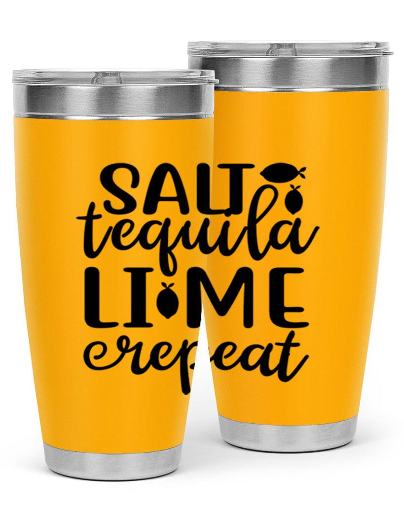 Salt tequila lime repeat 558#- mermaid- Tumbler