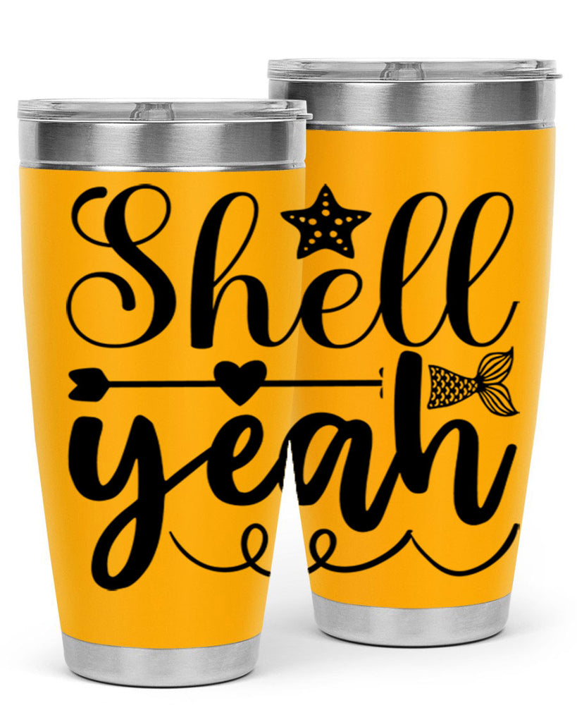 Shell Yeah 593#- mermaid- Tumbler