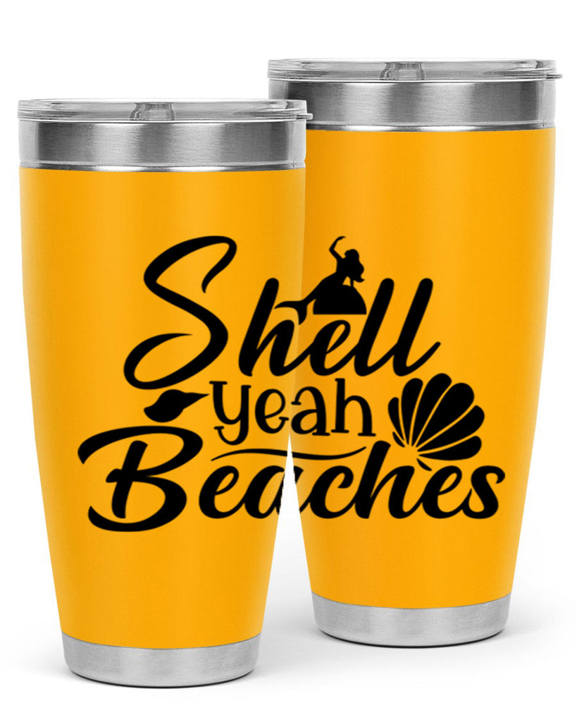 Shell Yeah Beaches 589#- mermaid- Tumbler