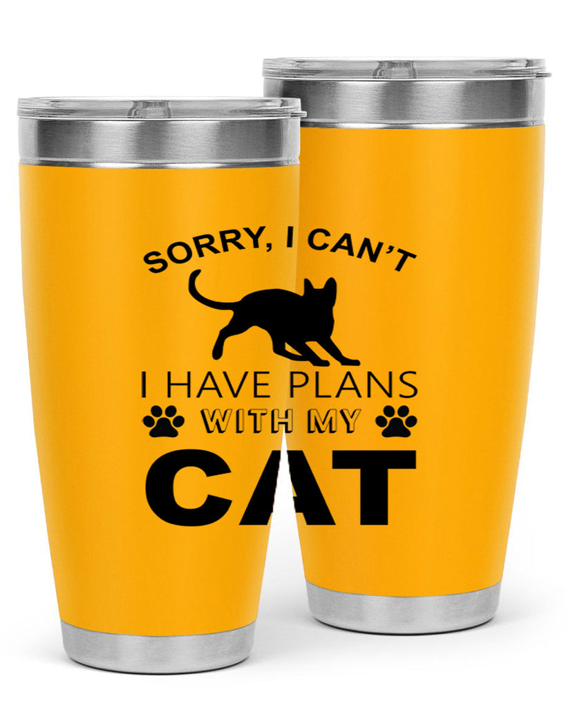Sorry I Cant Style 116#- cat- Tumbler