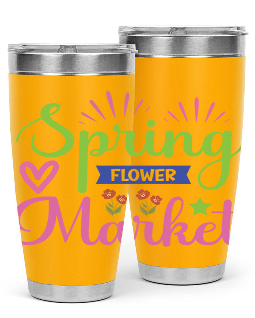 Spring Flower Market  487#- spring- Tumbler