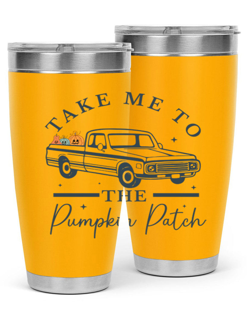 Take Me To The Pumpkin Patch 593#- fall- Tumbler
