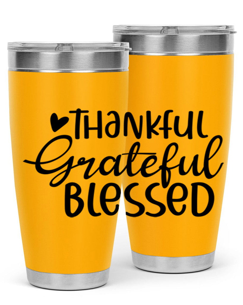 Thankful Grateful Blessed 605#- fall- Tumbler