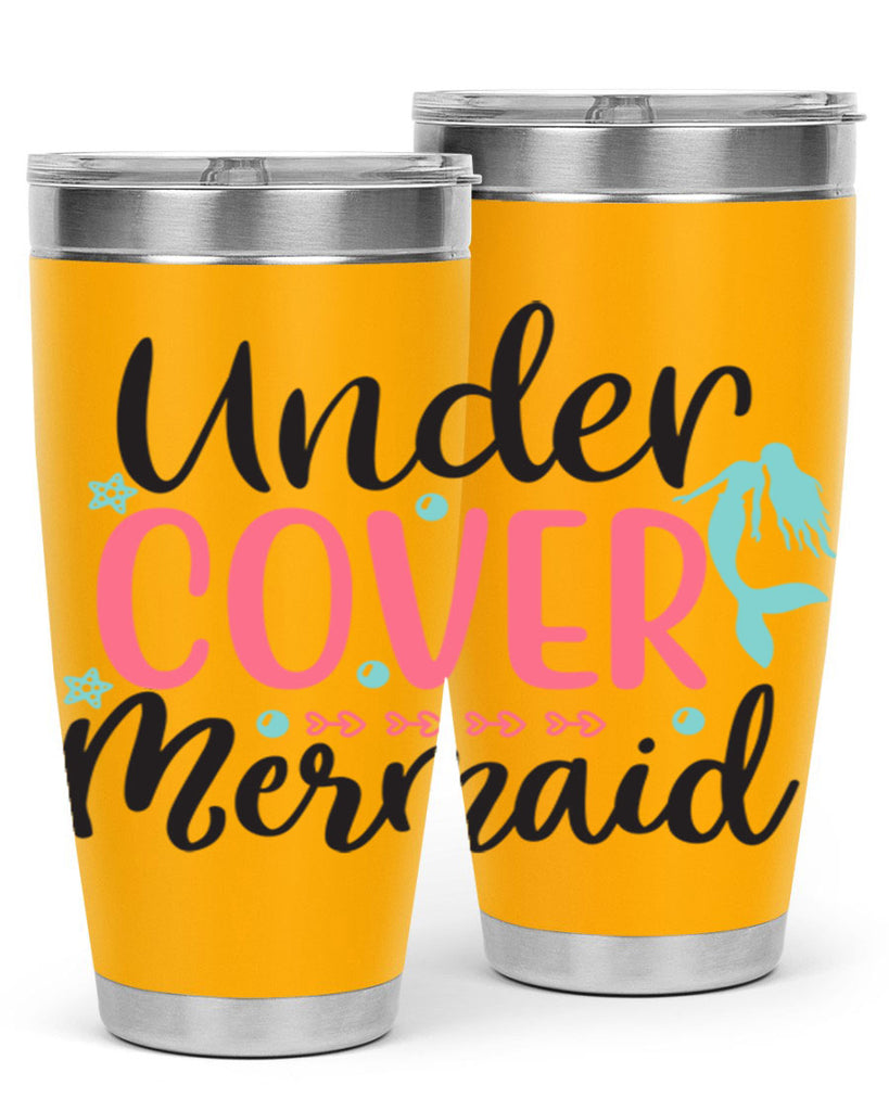 Undercover Mermaid 656#- mermaid- Tumbler